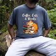 Coffee Cats & Books Lover For Women & Girls Coffee Men's Comfort Colors T-Shirt Denim Coffee Cats & Books Lover For Women & Girls Coffee Men's Comfort Colors T-Shirt Denim