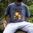Coffee Cats And Books Lover For Women & Girls Coffee Men's Comfort Colors T-Shirt Denim