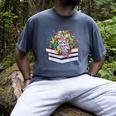 Color Our World Summer Reading 2025 Cute Book Wildflowers Men's Comfort Colors T-Shirt Denim