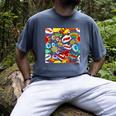 Comic Book Pop Art Modern Fun Men's Comfort Colors T-Shirt Denim Comic Book Pop Art Modern Fun Men's Comfort Colors T-Shirt Denim