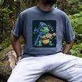 Cool Magical Book With Wizard Turtle For Adults And Kids Men's Comfort Colors T-Shirt Denim