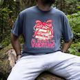 Coquette Bow All Booked For Valentines Teacher Book Men's Comfort Colors T-Shirt Denim Coquette Bow All Booked For Valentines Teacher Book Men's Comfort Colors T-Shirt Denim