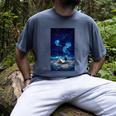 Cosmic Botanical Book Lover Reading Men's Comfort Colors T-Shirt Denim