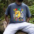 Cute 100 Days In The Books Groovy Boy Girl Teacher Men's Comfort Colors T-Shirt Denim