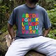 Cute ABCs Shirt Alphabet Colorful Letters Reading Books Kids Men's Comfort Colors T-Shirt Denim