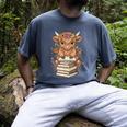 Cute Baby Highland Cow Reading Book Librarian Bookworm Men's Comfort Colors T-Shirt Denim Cute Baby Highland Cow Reading Book Librarian Bookworm Men's Comfort Colors T-Shirt Denim