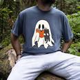 Cute Ghost Cat Reading Book Spooky Season Halloween Costume Men's Comfort Colors T-Shirt Denim Cute Ghost Cat Reading Book Spooky Season Halloween Costume Men's Comfort Colors T-Shirt Denim