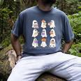 Cute Ghost Reading Books Teacher Halloween Reading Men Women Kids Men's Comfort Colors T-Shirt Denim