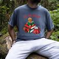 Cute Gingerbread Man Reading Book Nerd Christmas Bookish Men's Comfort Colors T-Shirt Denim Cute Gingerbread Man Reading Book Nerd Christmas Bookish Men's Comfort Colors T-Shirt Denim