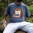 Cute Hedgehog Book Lover Readers Animal Reading Men's Comfort Colors T-Shirt Denim Cute Hedgehog Book Lover Readers Animal Reading Men's Comfort Colors T-Shirt Denim