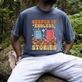 Cute Librarian Library Book Lover Keeper Of Endless Stories Men's Comfort Colors T-Shirt Denim