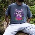 Cute Pastel Goth Bat Reading Book Men's Comfort Colors T-Shirt Denim Cute Pastel Goth Bat Reading Book Men's Comfort Colors T-Shirt Denim