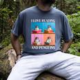 Cute Penguin Reading Book School Librarian Teacher Student Men's Comfort Colors T-Shirt Denim