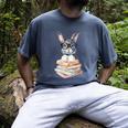 Cute Reading Bunny With Glasses Books Reader Book Bookworm Men's Comfort Colors T-Shirt Denim