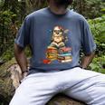 Cute Reading Chicken With Glasses Books Bookworm Reader Book Men's Comfort Colors T-Shirt Denim