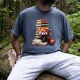 Cute Red Panda Reading Book Animal Bookworm Men's Comfort Colors T-Shirt Denim Cute Red Panda Reading Book Animal Bookworm Men's Comfort Colors T-Shirt Denim
