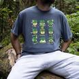 Cute Shamrock Reading Books St Patrick's Day Teacher Reading Men's Comfort Colors T-Shirt Denim