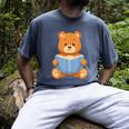 Cute Teddy Bear Reading Book Adorable For Readers Men's Comfort Colors T-Shirt Denim
