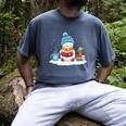 Cute Winter Cozy Snowman Reading Book Lovers Xmas Snowman Men's Comfort Colors T-Shirt Denim Cute Winter Cozy Snowman Reading Book Lovers Xmas Snowman Men's Comfort Colors T-Shirt Denim