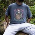 Dark Romance Had Me At Trigger Warning Skeleton Smutt Book Men's Comfort Colors T-Shirt Denim