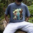 David And Goliath Bible Book Of Samuel King David Comic Men's Comfort Colors T-Shirt Denim