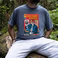Dead Roast Coffee Comic Book Cover Style Skeleton Barista Men's Comfort Colors T-Shirt Denim