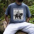 Defend Your Local Library Knight Cat Rider Book Lover Men's Comfort Colors T-Shirt Denim