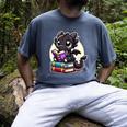 Dragon Reading A Book Cute Bookworm Book Lover Men's Comfort Colors T-Shirt Denim