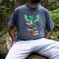 Dragon Reading Books Fantasy Lovers Mythical Creatures Men's Comfort Colors T-Shirt Denim