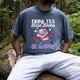 Drink Tea Read Books Be Happy Book Lover Reading Men's Comfort Colors T-Shirt Denim