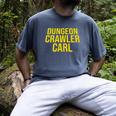 Dungeon Crawler Carl Yellow Text Logo LitRPG Series Book Men's Comfort Colors T-Shirt Denim Dungeon Crawler Carl Yellow Text Logo LitRPG Series Book Men's Comfort Colors T-Shirt Denim