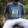 Easily Distracted By Books And Dragons Nerds Men's Comfort Colors T-Shirt Denim Easily Distracted By Books And Dragons Nerds Men's Comfort Colors T-Shirt Denim