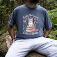 Easily Distracted By Cats And Books Reading Men's Comfort Colors T-Shirt Denim