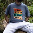 Eat Sleep Read Repeat Reading Books Reader Bookworm Men's Comfort Colors T-Shirt Denim