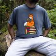 Fox Books Read Reading Librarian America Men Women Kids Men's Comfort Colors T-Shirt Denim Fox Books Read Reading Librarian America Men Women Kids Men's Comfort Colors T-Shirt Denim