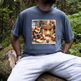 Fox Reads By Fireplace In Cabin Rustic Book Cozy Cup Tea Men's Comfort Colors T-Shirt Denim Fox Reads By Fireplace In Cabin Rustic Book Cozy Cup Tea Men's Comfort Colors T-Shirt Denim