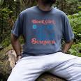 Girl Reading Book Summer Beach Vacation For Book Lover Men's Comfort Colors T-Shirt Denim