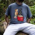 Gnome Read Reading Book Librarian Across America Women Kids Men's Comfort Colors T-Shirt Denim