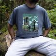 Godzilla Ocean Scene Comic Book Illustration Movie Monster Men's Comfort Colors T-Shirt Denim Godzilla Ocean Scene Comic Book Illustration Movie Monster Men's Comfort Colors T-Shirt Denim