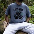 Good Girls Read Spicy Skeleton Book Club Men's Comfort Colors T-Shirt Denim