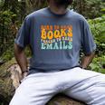 Groovy Born To Read Books Forced To Read Emails Reading Men's Comfort Colors T-Shirt Denim