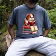 Guinea Pig Reading Books Matching Bookworm Readers Librarian Men's Comfort Colors T-Shirt Denim