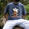 Haunted By My TBR Boo Halloween Book Lover Librarian Men's Comfort Colors T-Shirt Denim