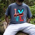 I Heart Books Love Reading Red And Stripe Animated Cat For Men Women Girls Kids Men's Comfort Colors T-Shirt Denim I Heart Books Love Reading Red And Stripe Animated Cat For Men Women Girls Kids Men's Comfort Colors T-Shirt Denim