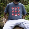 Heart Holding Reading Books Valentine Teacher Book Lover Men's Comfort Colors T-Shirt Denim