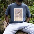 Hockey Romance Tarot Card Books Reader Cozy Reading Men's Comfort Colors T-Shirt Denim