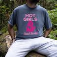 Hot Girls Read Books Cute Book Reader Women Men's Comfort Colors T-Shirt Denim
