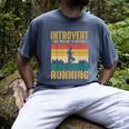 Introvert But Willing To Discuss Running Men's Comfort Colors T-Shirt Denim Introvert But Willing To Discuss Running Men's Comfort Colors T-Shirt Denim