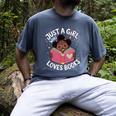 Just A Girl Who Loves Books Cute African American Afro Men's Comfort Colors T-Shirt Denim Just A Girl Who Loves Books Cute African American Afro Men's Comfort Colors T-Shirt Denim