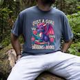 Just a Girl Who Loves Dragons And Books Dragon Men's Comfort Colors T-Shirt Denim